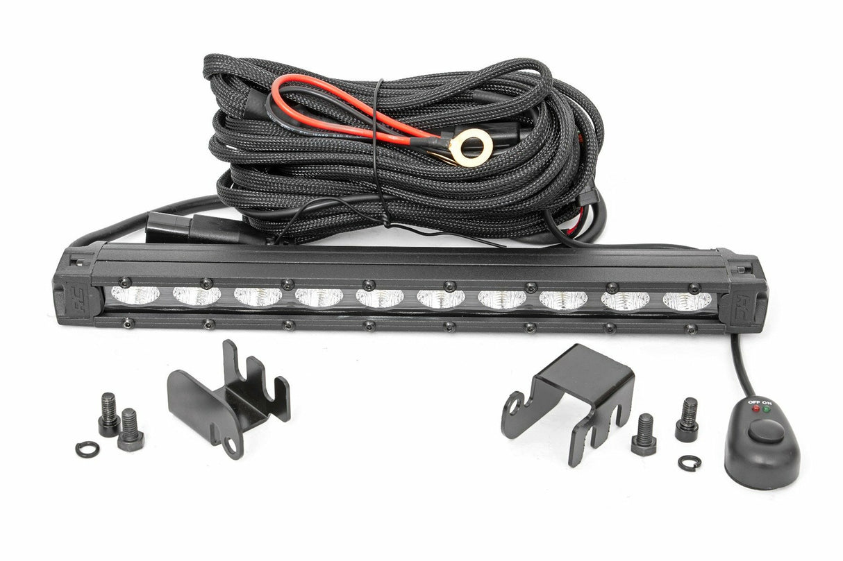 Fits Honda Talon LED Light Kit; Rear Mount; 10" Black Slimline; 92027