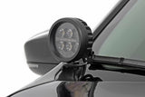 Fits Jeep Cherokee KL (14-21) LED Light Kit; Ditch Mount; 2" Black Pair;  70079