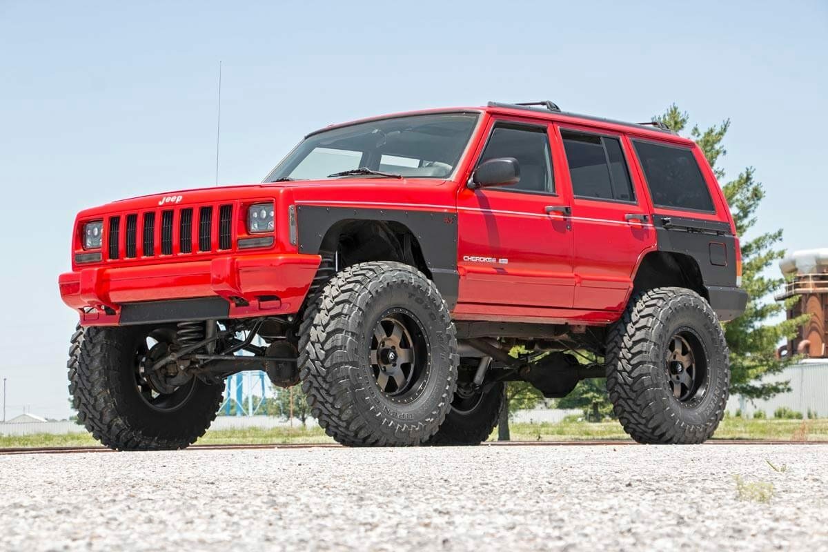 Fits Jeep Cherokee XJ (97-01) Fender & Quarter Panel Armor; Front; Combo 10577_A