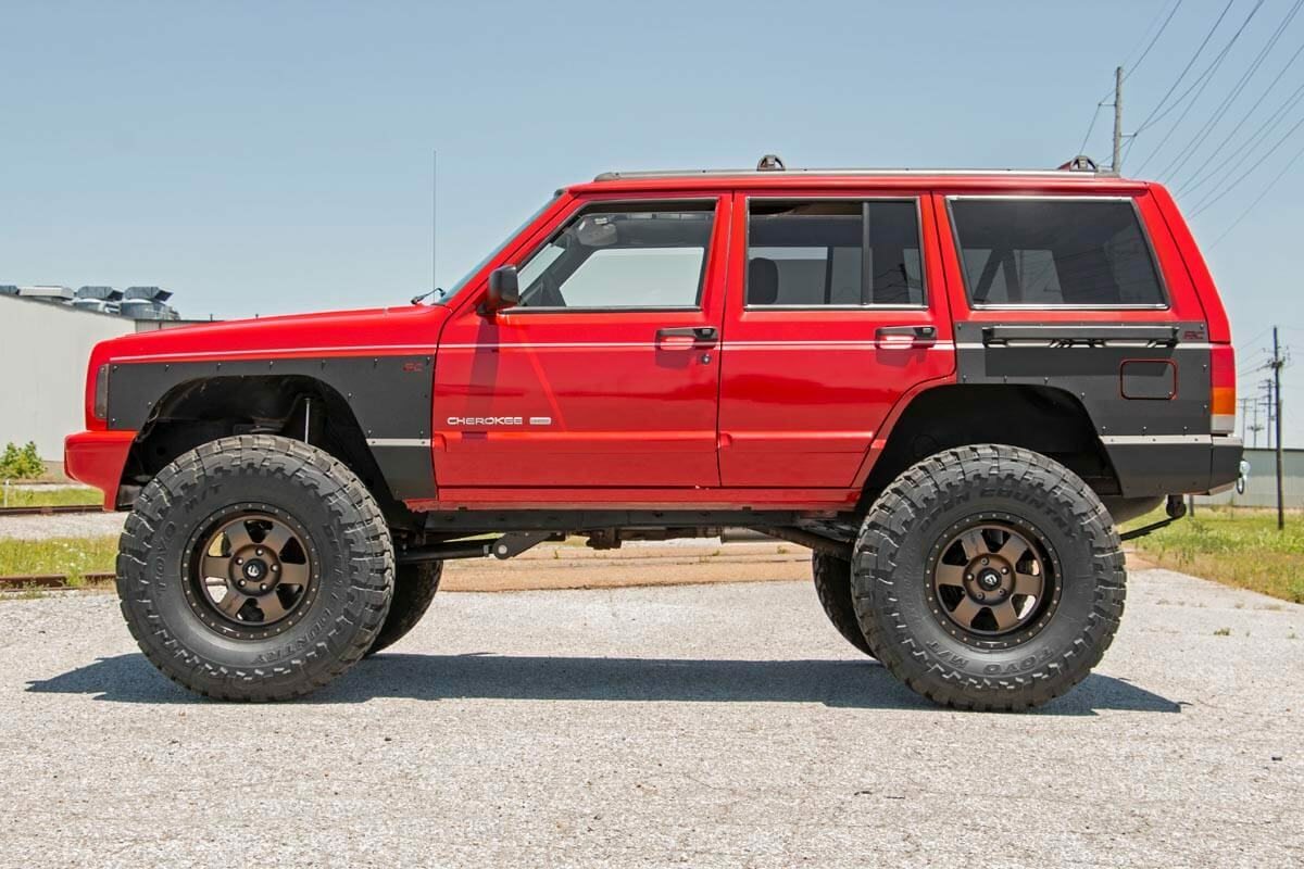 Fits Jeep Cherokee XJ (97-01) Fender & Quarter Panel Armor; Front; Combo 10577_A