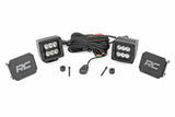 Fits Jeep Gladiator JT (18-24) LED Light Kit; Cowl Mount; 2" Black Pair; 70062