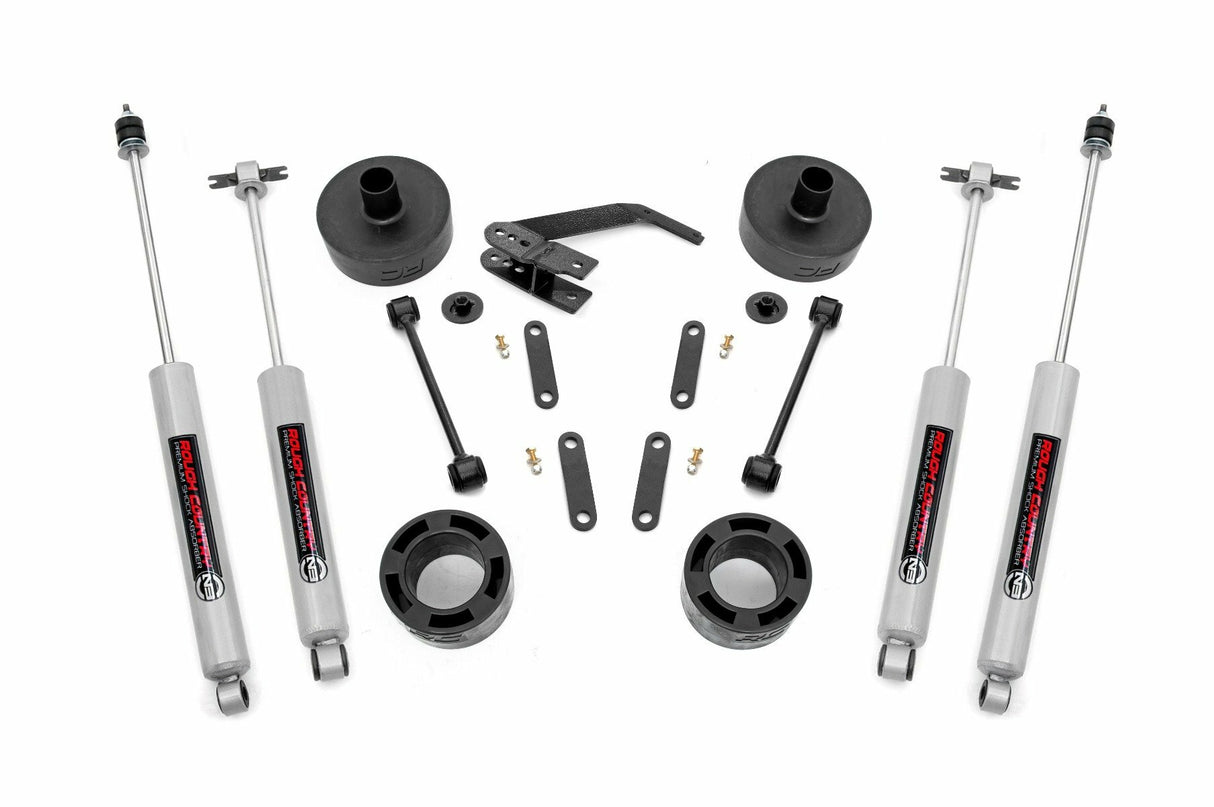 Fits Jeep Wrangler JK (07-18) 2.5" Lift Kit; Spacers; N3; 65730