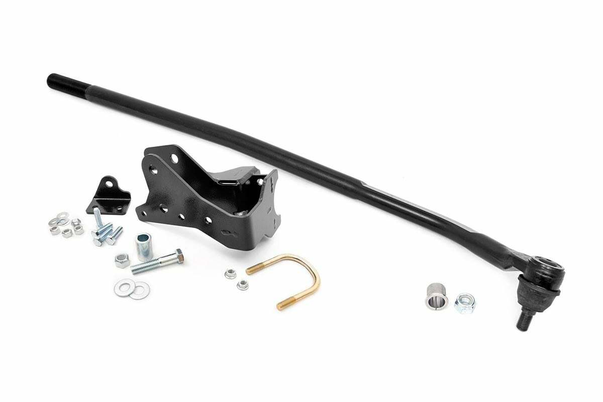Fits Jeep Wrangler JK (07-18) High Steer Kit; Track Bar Bracket Combo; 10601