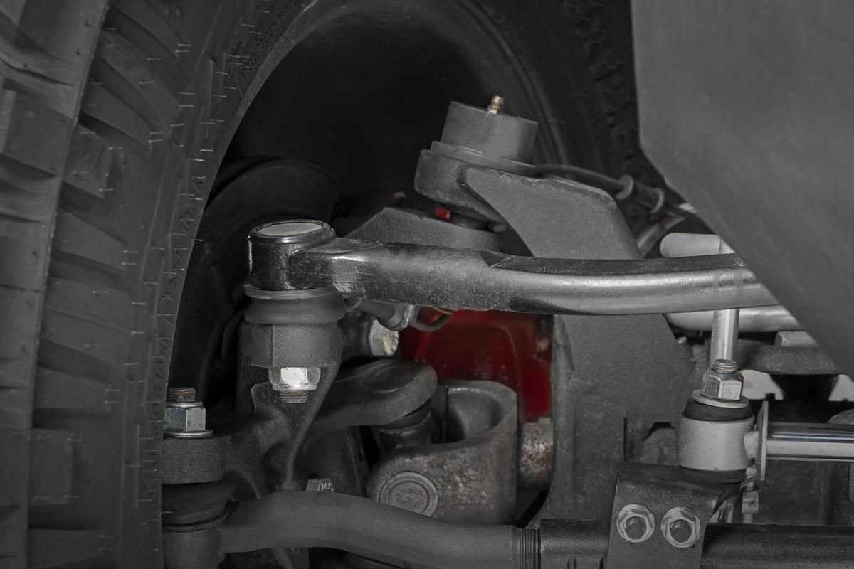 Fits Jeep Wrangler JK (07-18) High Steer Kit; Track Bar Bracket Combo; 10601