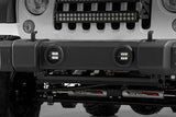 Fits Jeep Wrangler JK (10-18) LED Light Kit; Fog Mount; 2" Black Pair; 70630