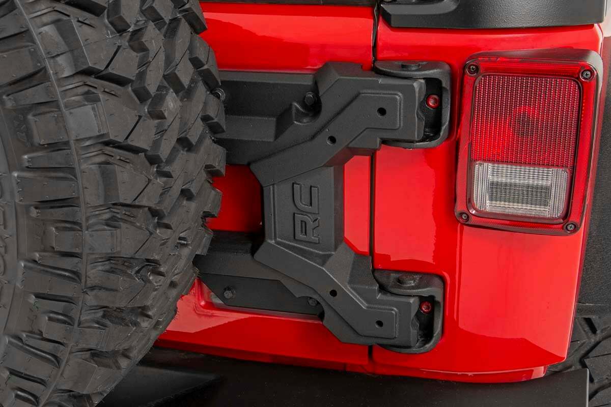 Tire carrier for 2007-2018 Jeep Wrangler JK by Rough Country