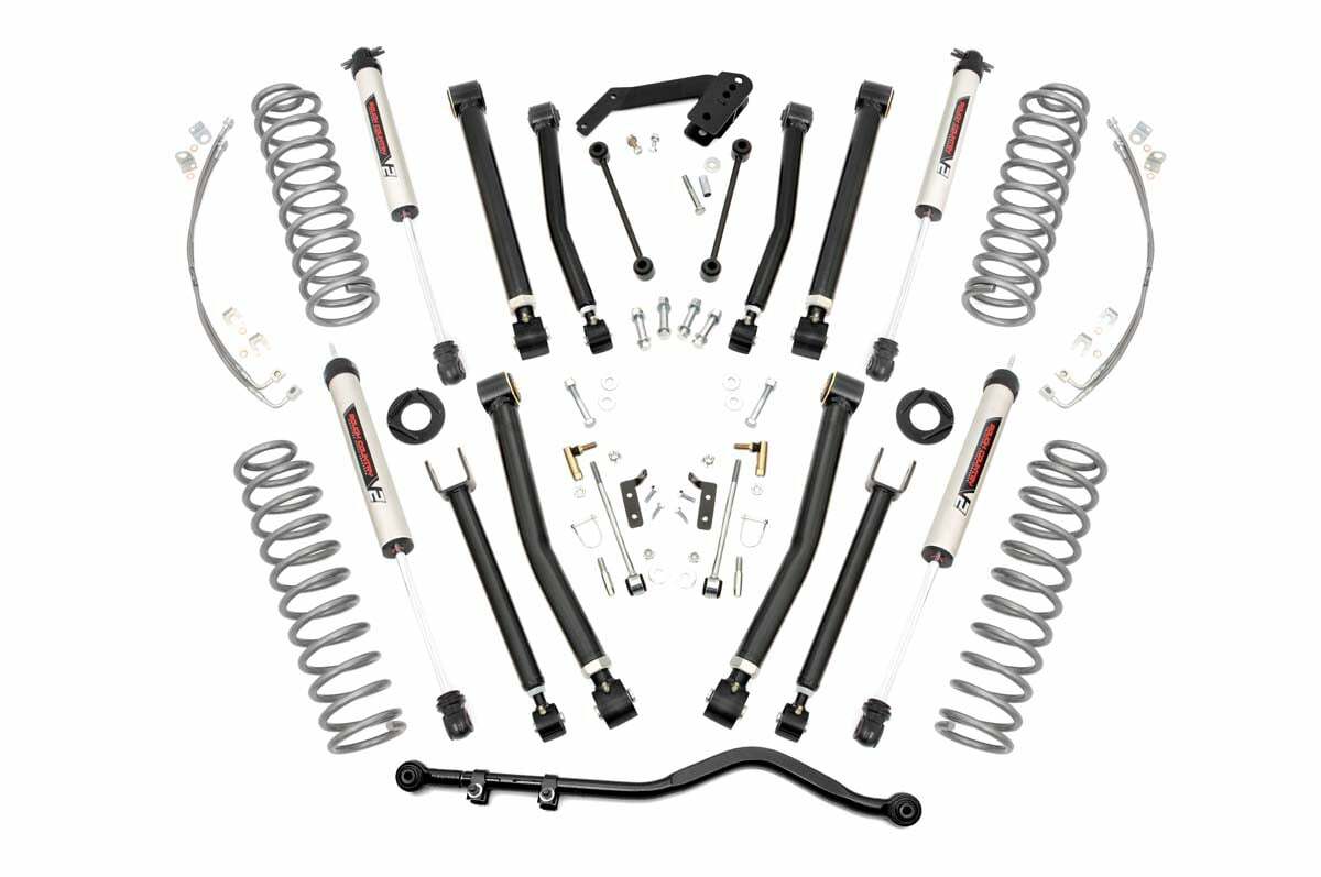 V2 monotube shocks for 2007-2018 Jeep Wrangler JK by Rough Country