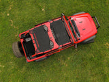 Fits Jeep Wrangler JL (21-23) (18-23) Mesh Bikini Top Plus; Black; 85120