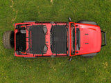 Fits Jeep Wrangler JL (21-23) (18-23) Mesh Bikini Top Plus; Black; 85120