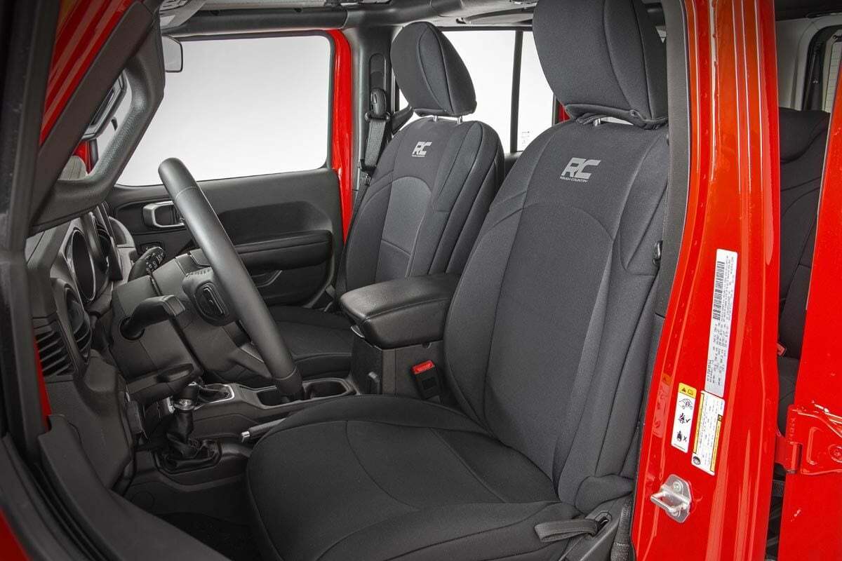Seat covers for 2018-2024 Jeep Wrangler JL by Rough Country