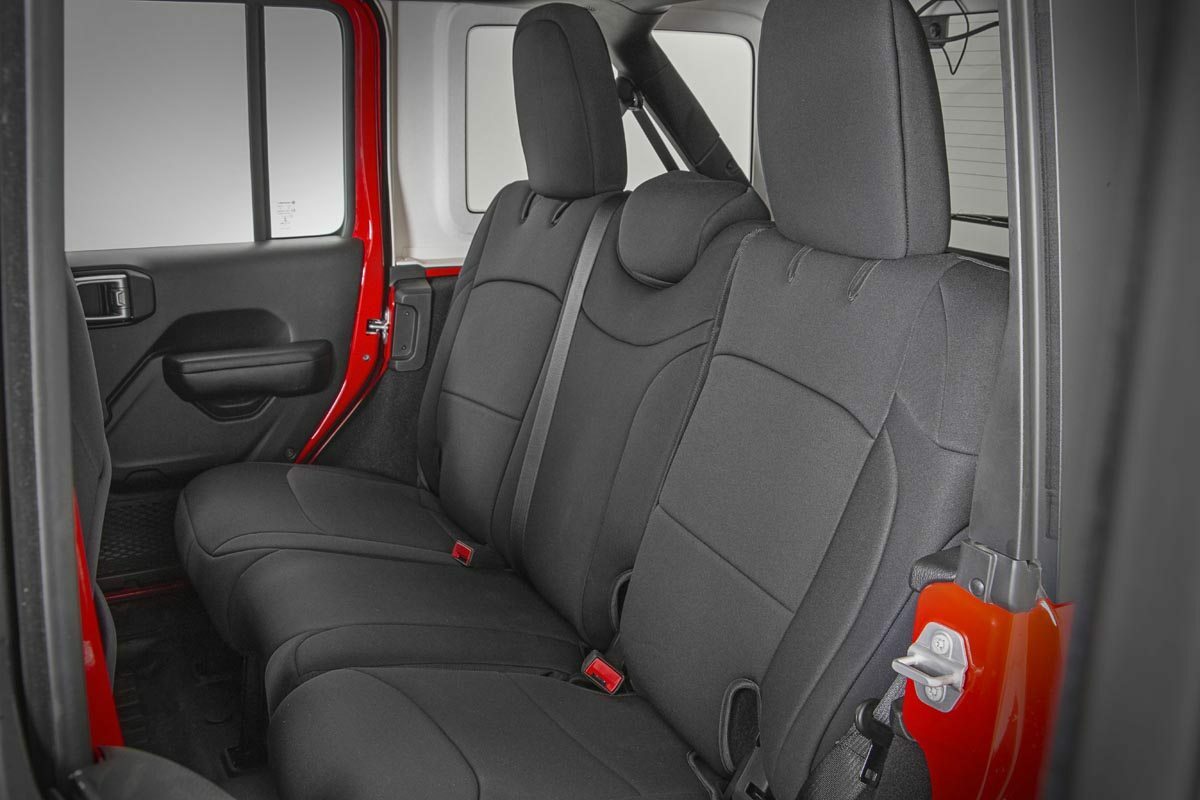 Seat covers for 2018-2024 Jeep Wrangler by Rough Country