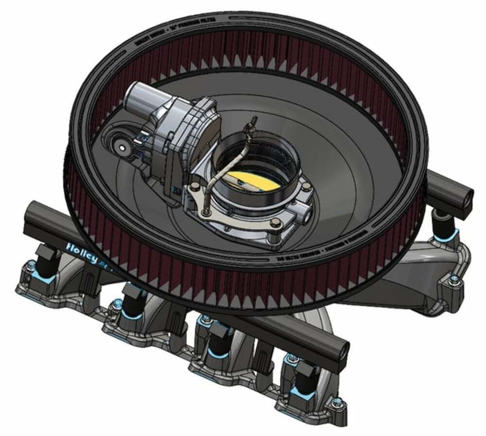 Holley Fits LS3-Style DBW Throttle Body - Cotton Gauze Element 120-501