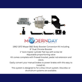 Mopar B&E Booster Conversion Kit MP-313 Brakes MBM