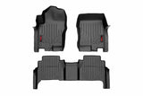 Fits Nissan Frontier 2WD/4WD (2008-2021) Floor Mats; FR & RR; Crew Cab; M-80513
