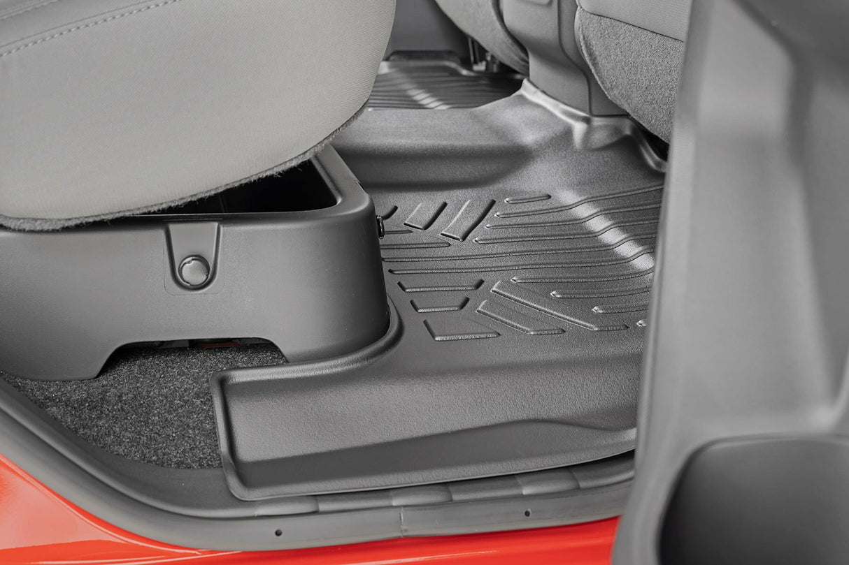 Fits Nissan Frontier 2WD/4WD (2008-2021) Floor Mats; FR & RR; Crew Cab; M-80513