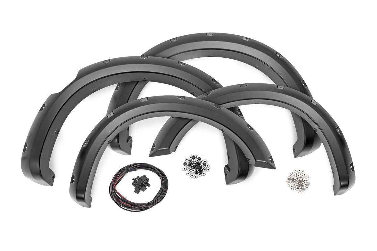 Fits Nissan Titan (2017-2024) Pocket Fender Flares KAD Gun Metal F-N101705A-KAD