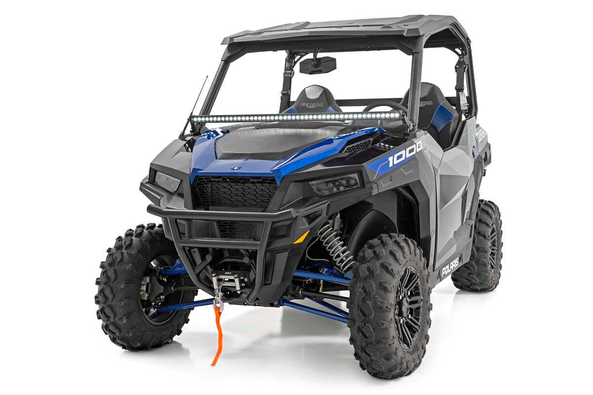 Fits Polaris General LED Light Lower Windshield 50" Black Single Row 93034