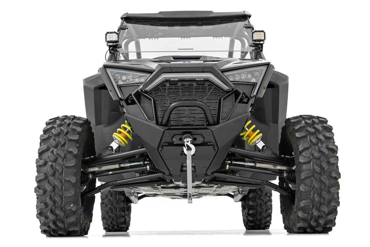 Fits Polaris RZR PRO XP LED Light; A Pillar Mount; 2" Black Pair;  DRL; 93080