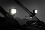 Fits Polaris RZR PRO XP LED Light Kit "A" Pillar Mount 2" Black Pair Spot 93076