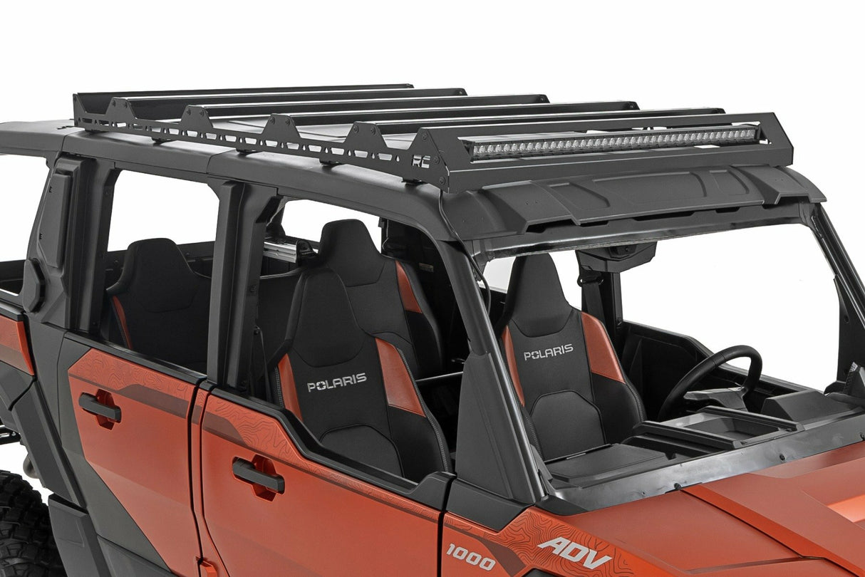Fits Polaris XPEDITION ADV 5 Roof Rack; 40" Black Single Row; 93172