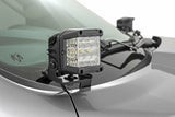 Fits Ram 1500 (19-25) LED Light Kit; Ditch Mount; 2" Black Pair; White DRL 82289
