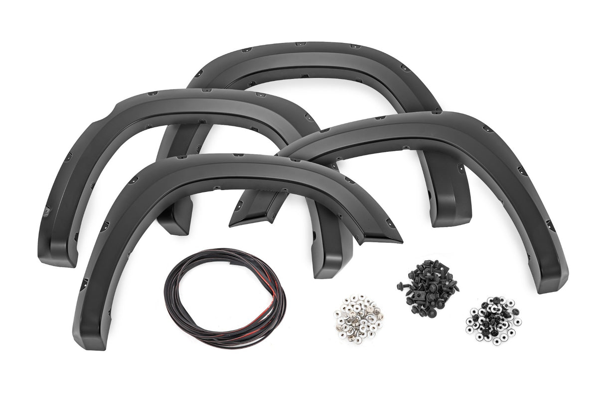Fits Ram 1500 (2019-2024) Pocket Fender Flares PSC Billet Silver F-D10914A-PSC