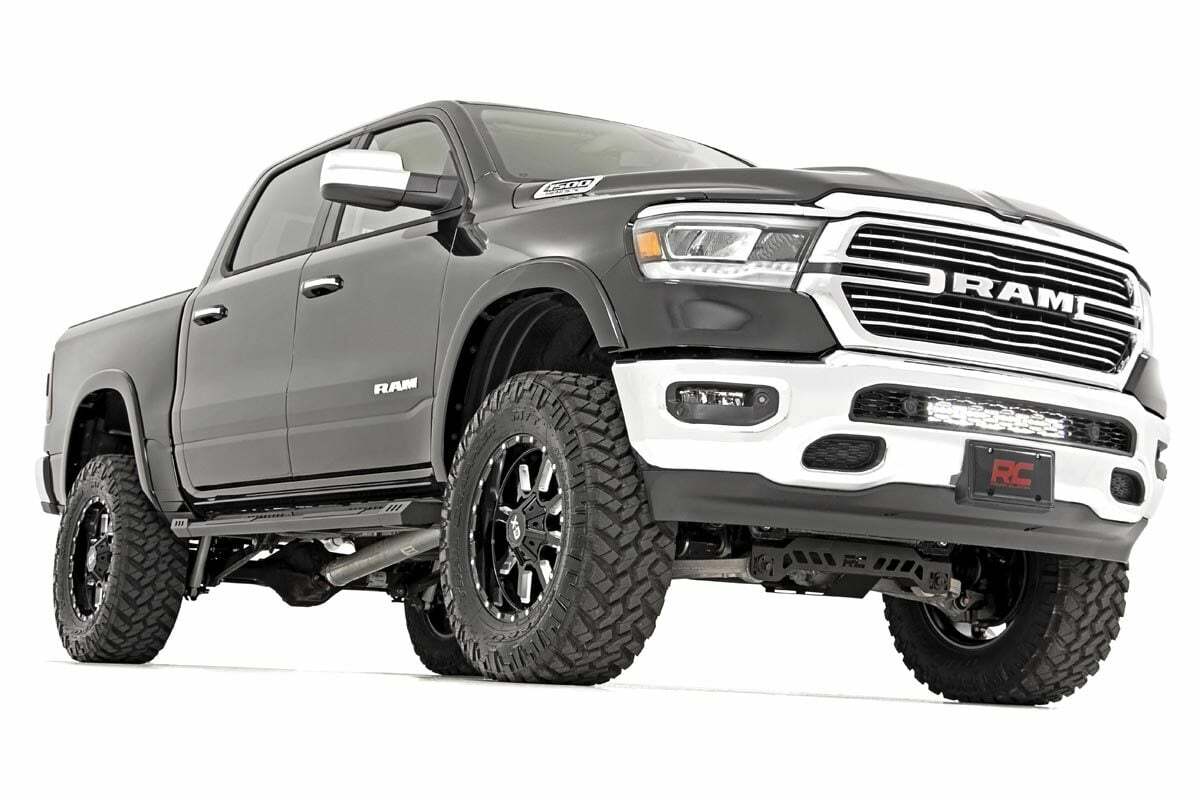 Fits Ram 1500 2&4WD (19-24) LED Light Kit Bumper Mount 20" Black Dual Row 70779