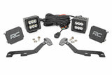 Fits Ram 1500 2&4WD (19-25) LED Light Kit Ditch Mount 2" Black Pair Spot 82290