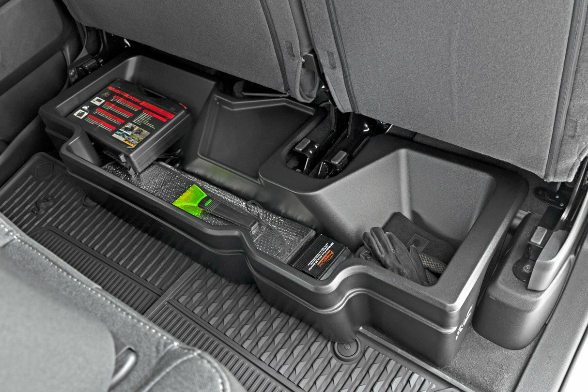 Fits Ram 1500 2WD/4WD (2019-2025) Under Seat Storage; Crew Cab; RC09421A