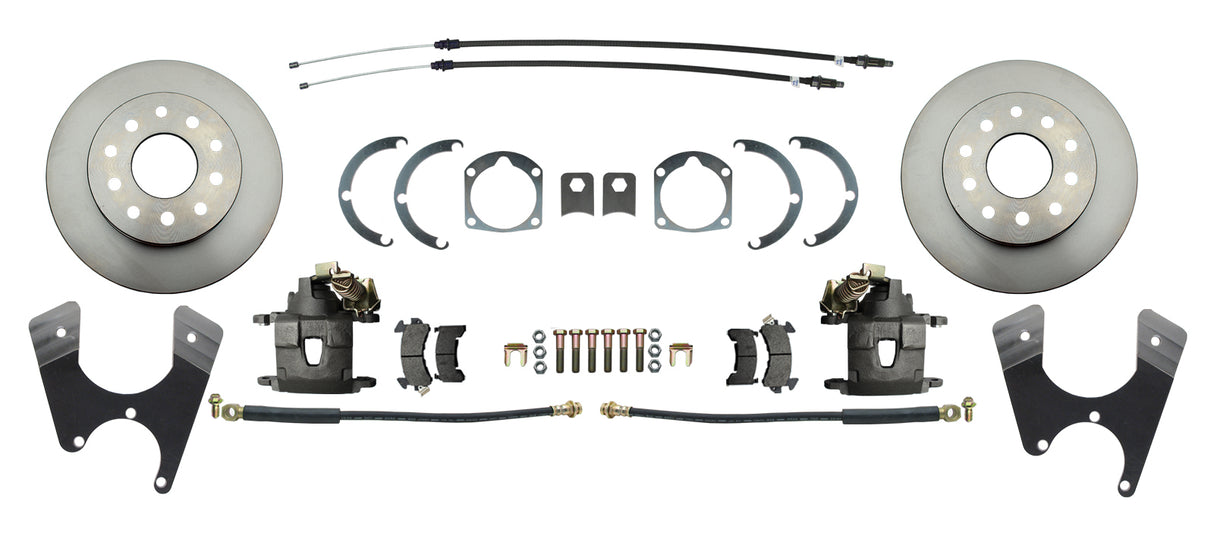 Rear GM 1955-1968 Full Size 10/12 Bolt Disc Brake Kit w/E-Brake DBK1012FS Brakes MBM