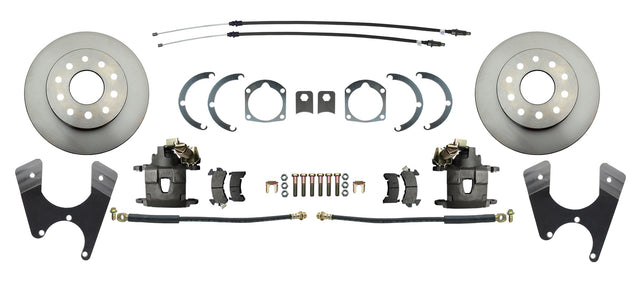 Rear GM 1955-1968 Full Size 10/12 Bolt Disc Brake Kit w/E-Brake DBK1012FS Brakes MBM