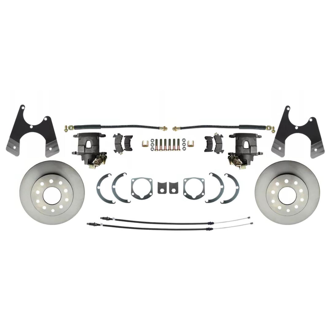 Rear GM 1955-1968 Full Size 10/12 Bolt Disc Brake Kit w/E-Brake DBK1012FS Brakes MBM