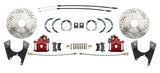 Rear GM 1955-68 10/12; Disc Brake w/E-Brake &Slotted Rotor-Red DBK1012FSLXR Brakes MBM