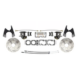 Rear GM A, F, X 10/12 Bolt Disc Brake w/E-Brake & Drilled/Slotted DBK1012LX Brakes MBM
