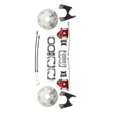Rear GM A, F, X 10/12 Bolt Disc Brake w/E-Brake &Slotted-Red DBK1012LXR Brakes MBM