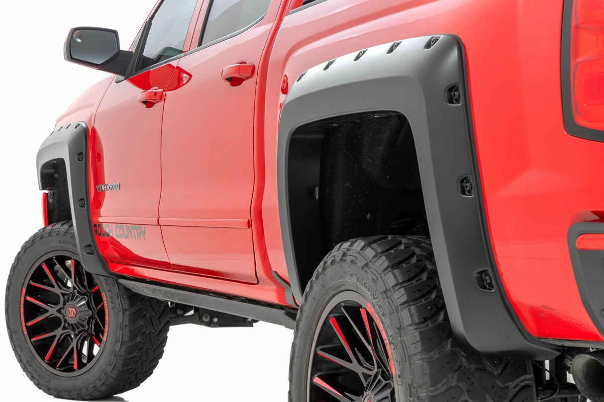 Fits Silverado 1500(14-18) Pocket Fender Flare 6'7" & 8' Bed F-C11412B