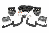 Fits Silverado 1500(19-24) LED Light Ditch Mount 2" Black Pair Amber DRL 70844