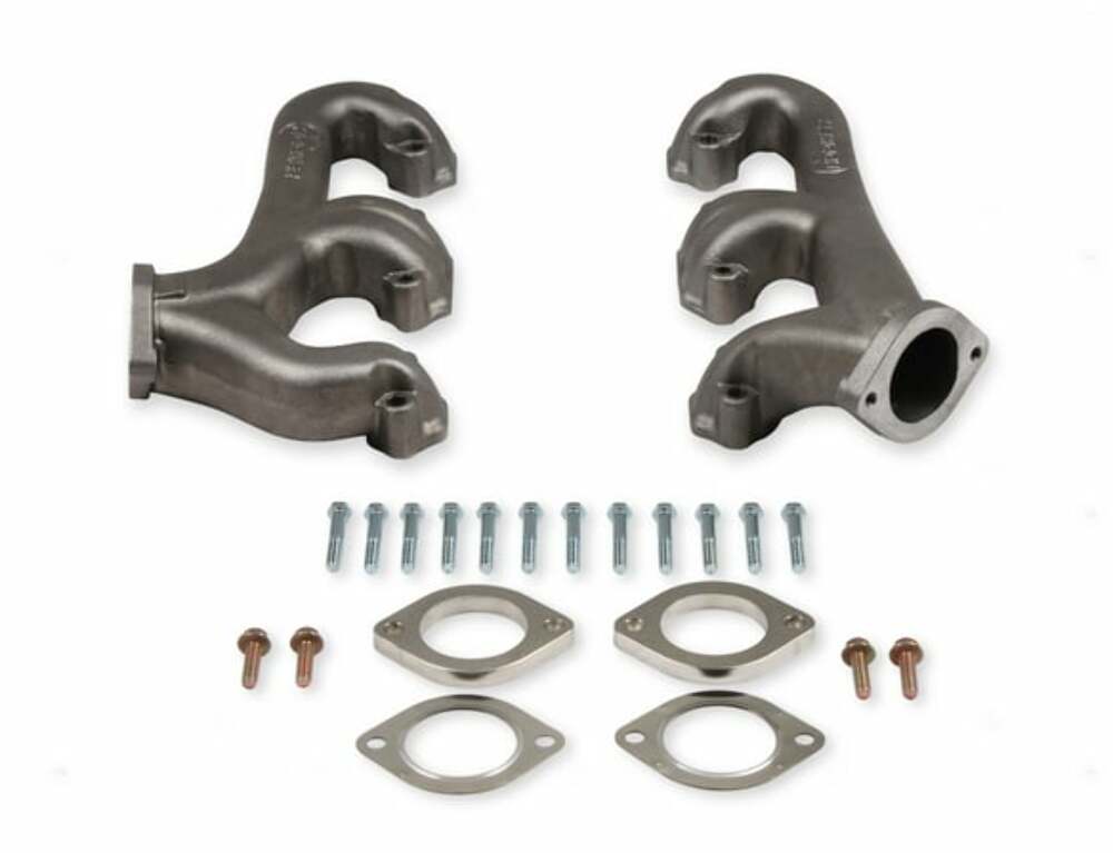 Hooker Fits Small Block Chevy, 2.5" Collector-Natural Finish, Exhaust Manifold 8525HKR