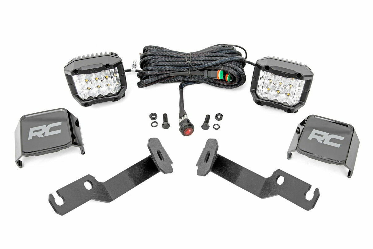Fits Toyota Tacoma 2&4WD (05-15) LED Light Kit Ditch Mount 3" OSRAM Wide 71091