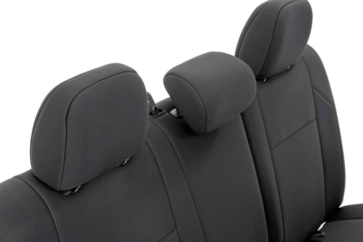 Fits Toyota Tacoma 2WD/4WD (2016-2023) Seat Covers; FR & RR; Double Cab; 91031