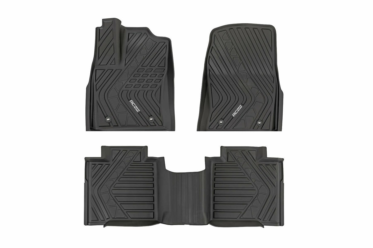 Fits Toyota Tundra (2022-2024) Flex-Fit Floor Mats FR & RR CrewMax FF-71780