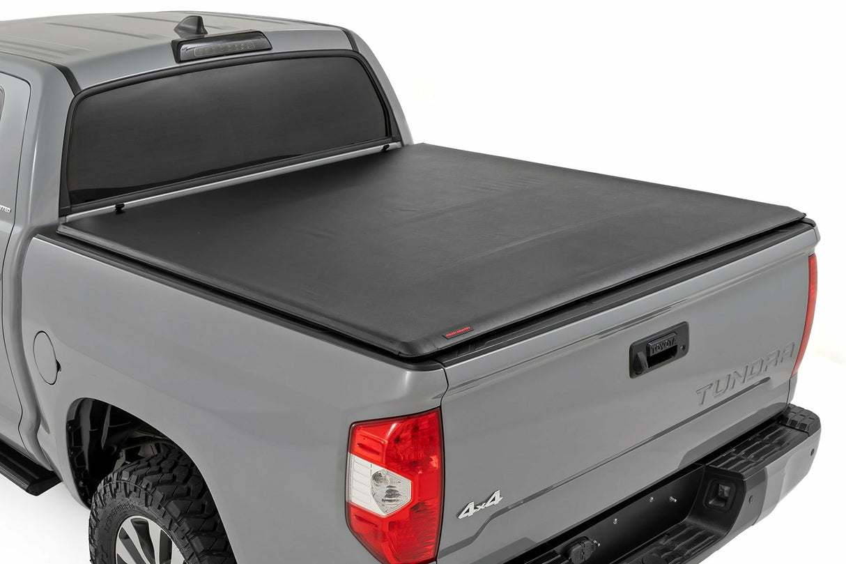 Fits Toyota Tundra 2WD/4WD (2007-2021) Soft Roll Up Bed Cover; 5'7" Bed 42419550