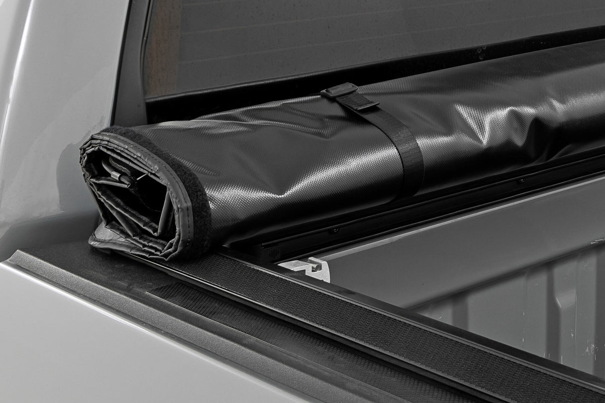 Fits Toyota Tundra 2WD/4WD (2007-2021) Soft Roll Up Bed Cover; 5'7" Bed 42419550