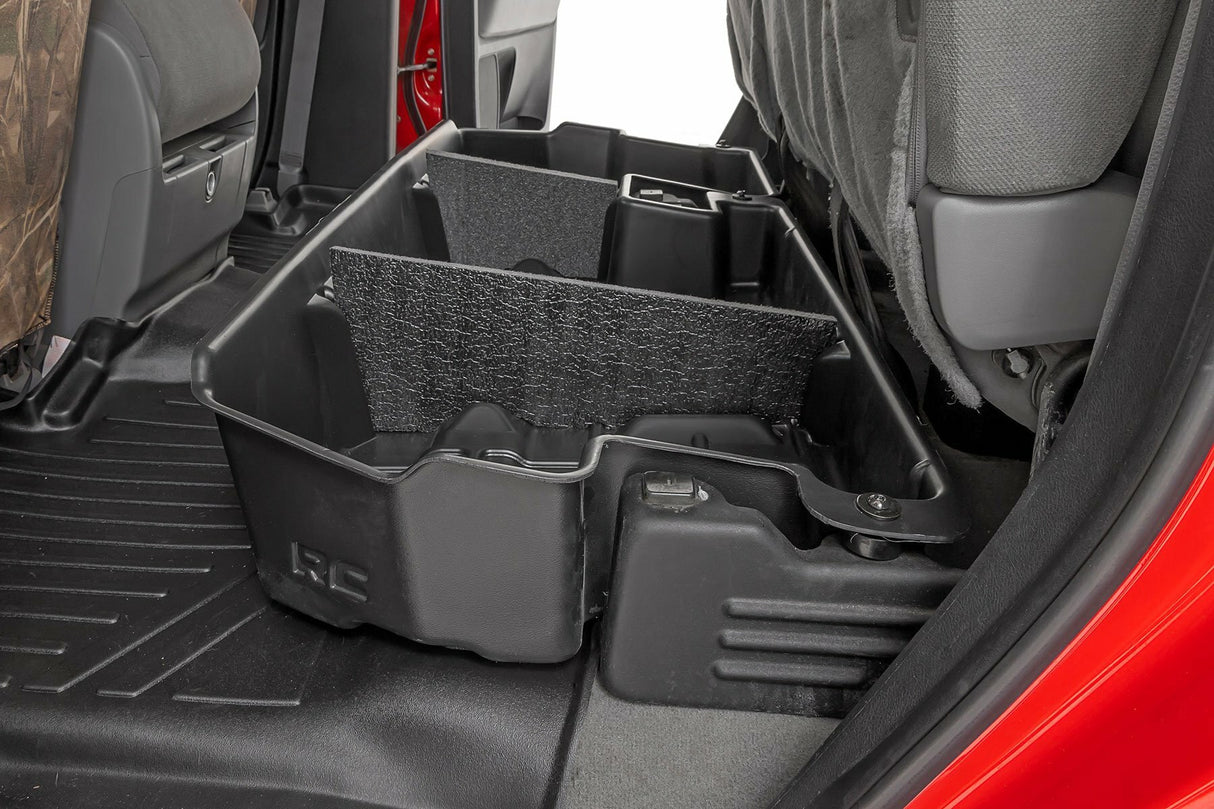 Fits Toyota Tundra 2WD/4WD (2007-2021) Under Seat Storage; Double Cab; RC09511