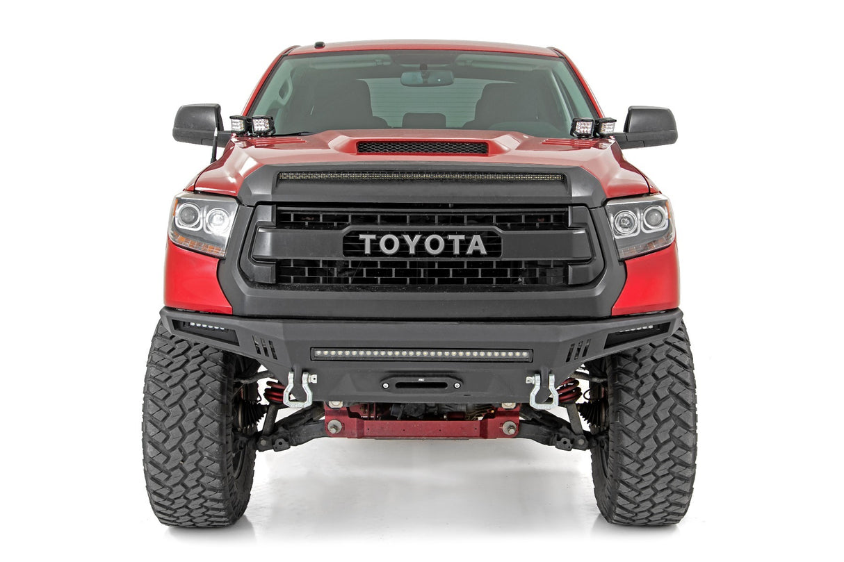Fits Tundra(14-21) LED Light Ditch Mount Dual 2" Black Pairs White DRL 70837