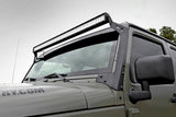 Fits Wrangler JK(07-18) LED Light Windshield Mnt 50" Black Dual DRL 70504BLDRL