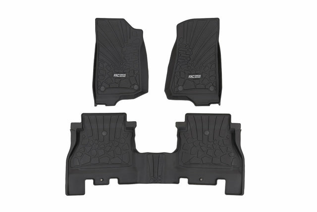 Floor mats for 2018-2024 Jeep Wrangler by Rough Country