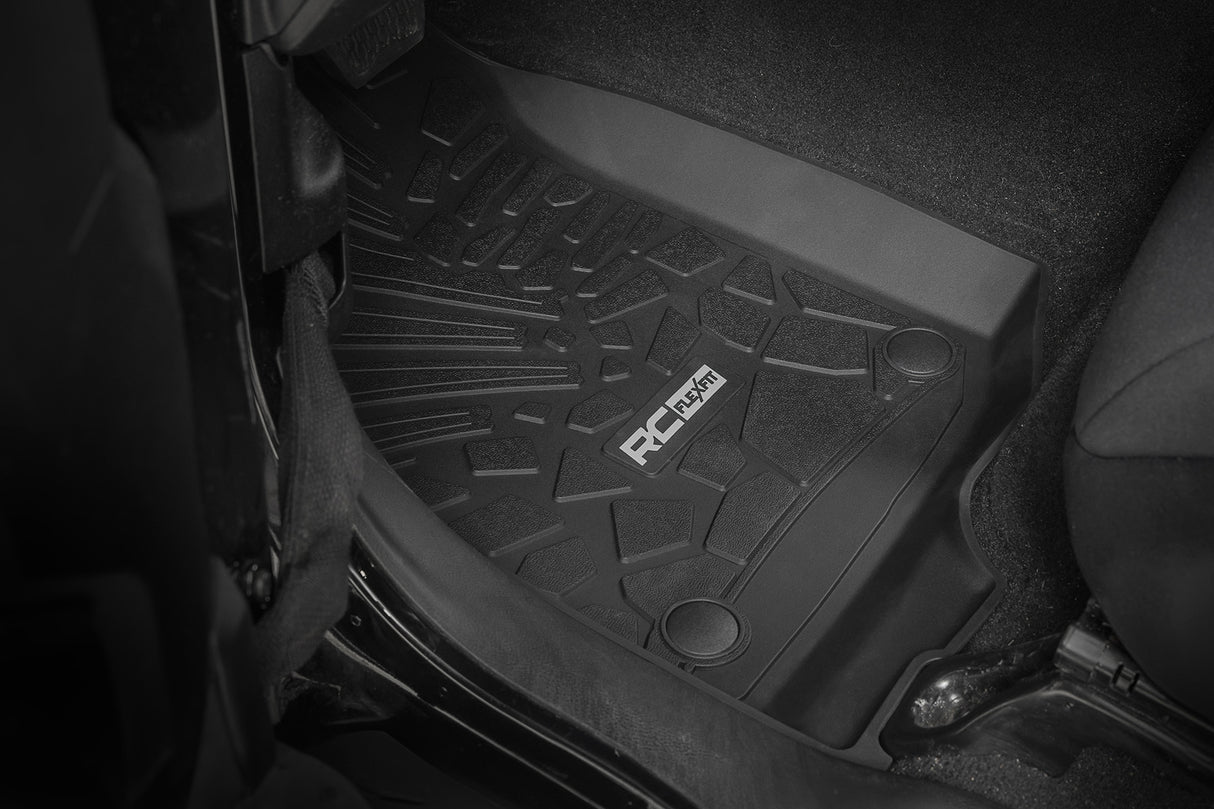 Floor mats for 2018-2024 Wrangler by Rough Country