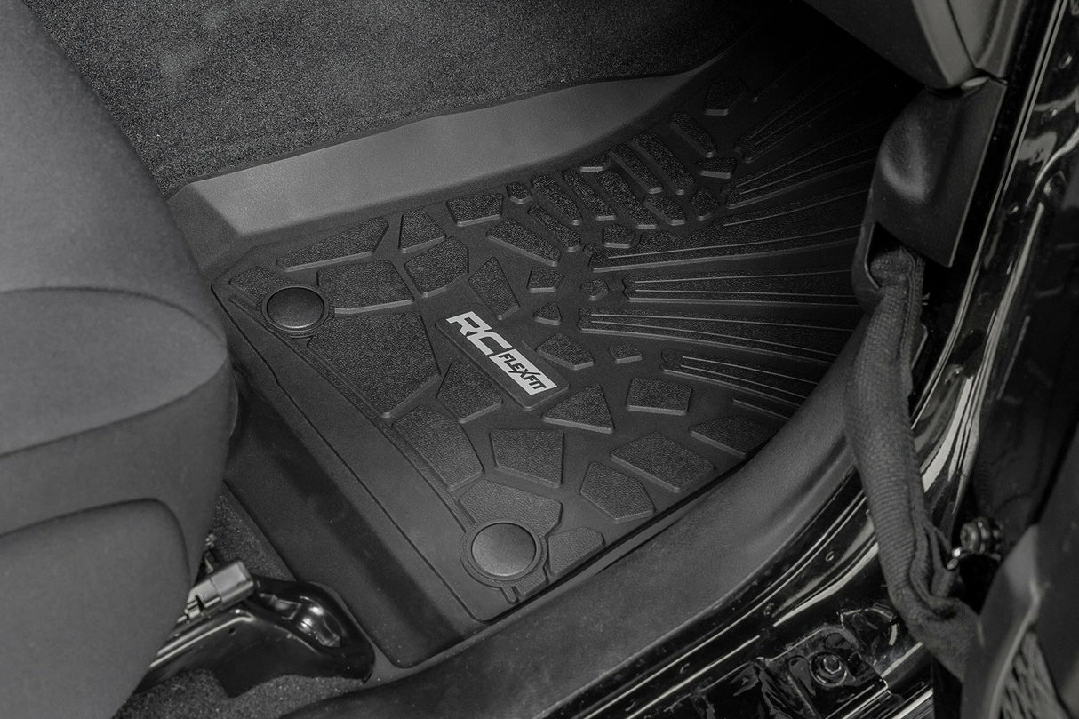 Floor mats for 2018-2024 Wrangler by Rough Country