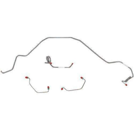 81 Chevrolet Camaro Front Brake Line Kit Power Disc  Stainless Steel